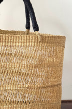 Handwoven African Market Tote Bag – Natural-1