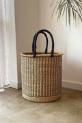 Large Handwoven Storage & Laundry Hamper – Vertical Stripe-0