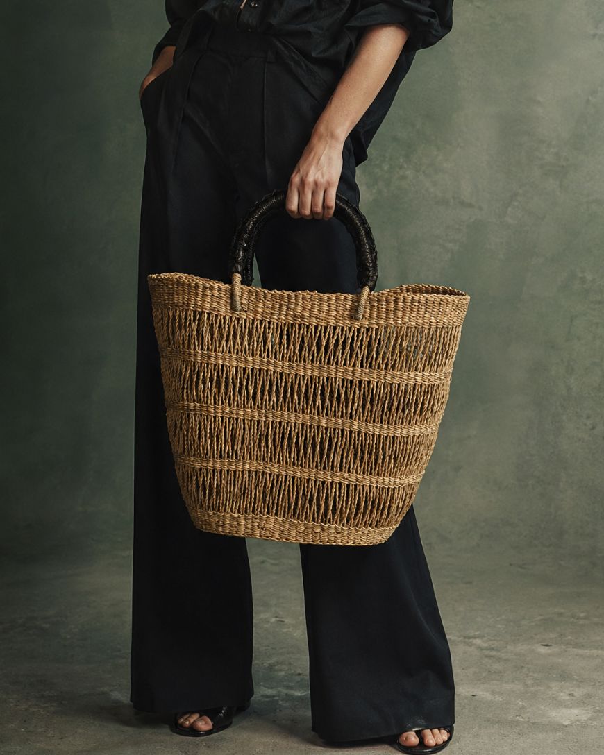 Handwoven African Market Tote Bag – Natural-0