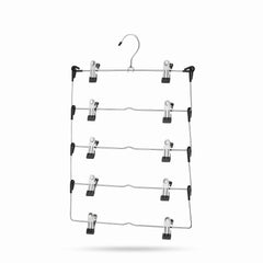 5-Tier Pants Hangers with Clips Non Slip - 1 Case (30pcs)-0