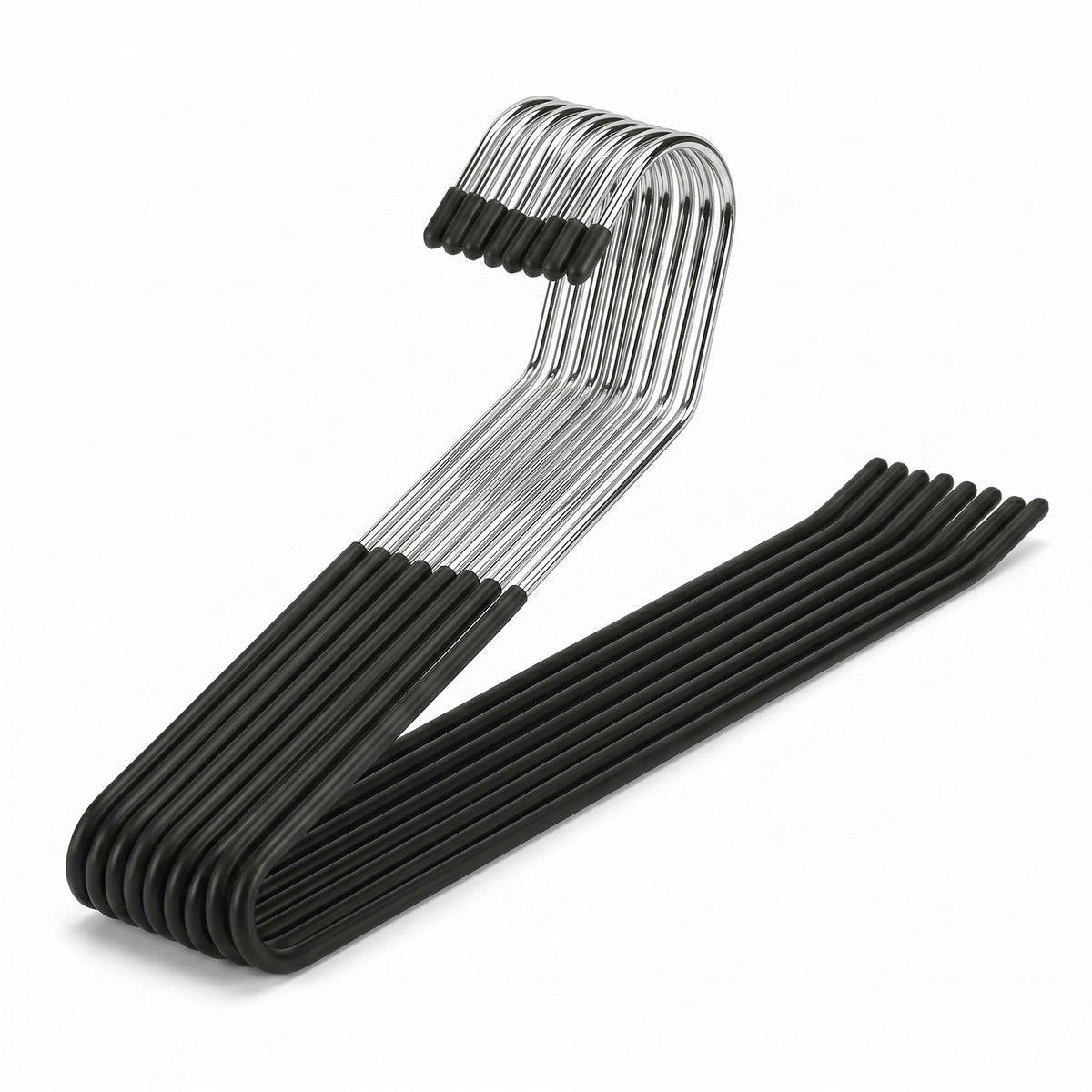 Open-Ended Metal Pants Hangers – 1 Case (120 Hangers)-0