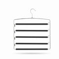 5-Tier Pants Hangers with Foam - 1 Case (30 Hangers)-0