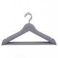 Gray Plastic Rubber Coated Hangers - 1 Case (120 Hangers)-0