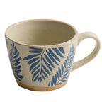 Botanical Stoneware Mug — Natural Textures Hand-Painted Serenity-4