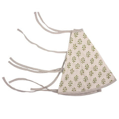 Block Print Green Leaf Christmas Treeskirts - Jaisalmer