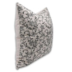 Block Print Aradhana Gray Cushion Cover