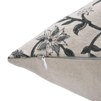 Block Print Aradhana Gray Cushion Cover