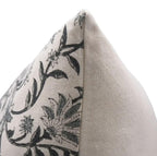 Block Print Aradhana Gray Cushion Cover