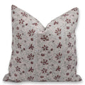 Indian Brown Floral Cushion Cover - Aradhana