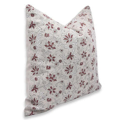 Indian Brown Floral Cushion Cover - Aradhana
