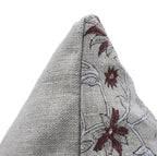 Indian Brown Floral Cushion Cover - Aradhana