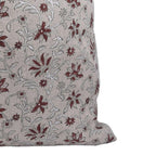 Indian Brown Floral Cushion Cover - Aradhana
