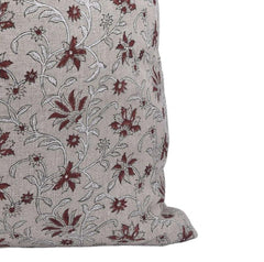 Indian Brown Floral Cushion Cover - Aradhana