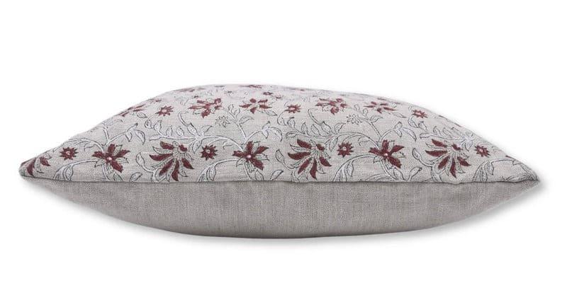 Indian Brown Floral Cushion Cover - Aradhana