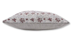 Indian Brown Floral Cushion Cover - Aradhana