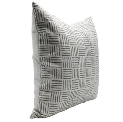 Block Print Striped Cushion Cover - Chorash