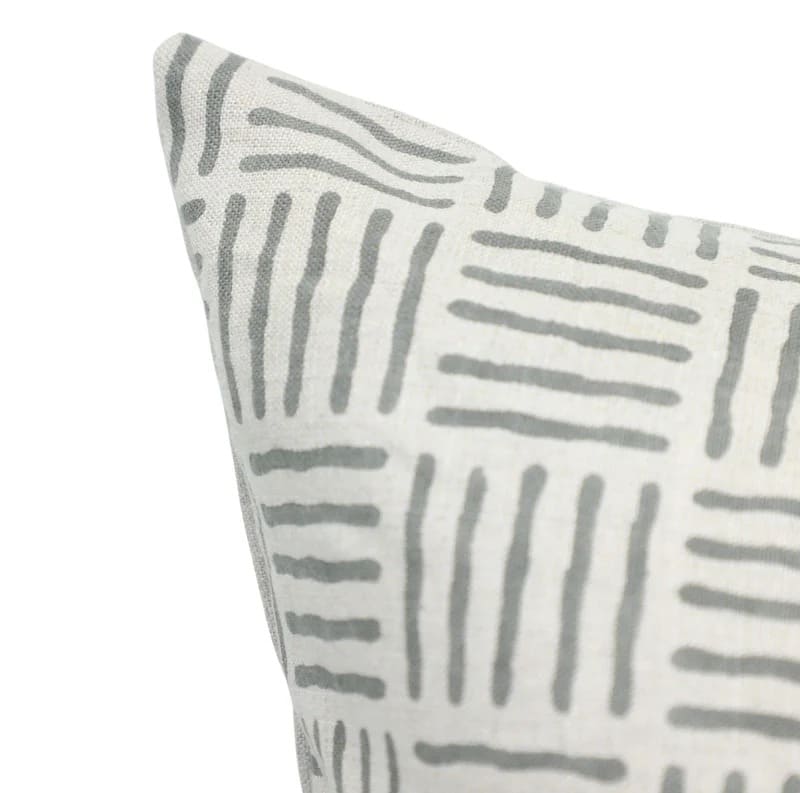 Block Print Striped Cushion Cover - Chorash