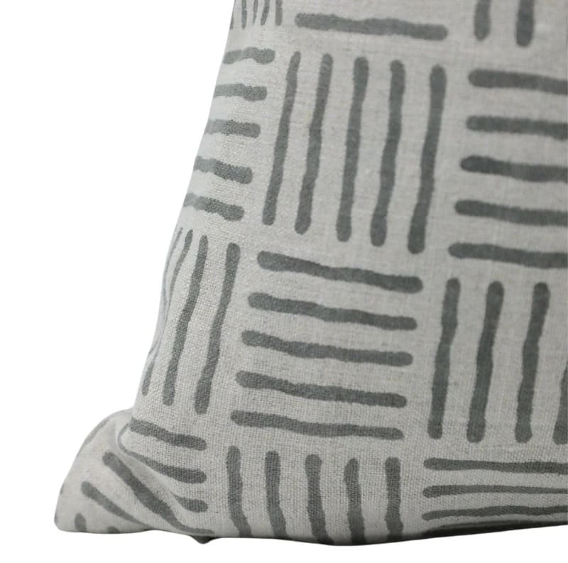 Block Print Striped Cushion Cover - Chorash