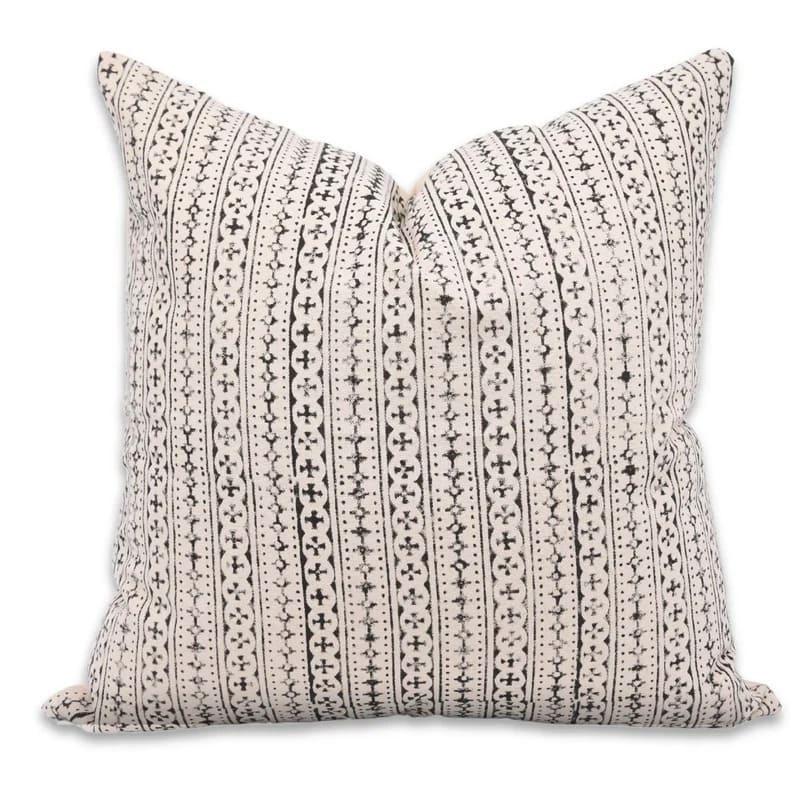 Block Print Doji Floral Cushion Cover