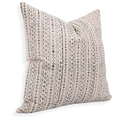 Block Print Doji Floral Cushion Cover