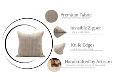 Handmade Floral Linen Throw Cover - Doji