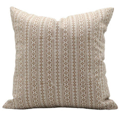 Handmade Floral Linen Throw Cover - Doji