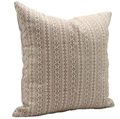 Handmade Floral Linen Throw Cover - Doji