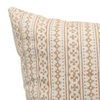 Handmade Floral Linen Throw Cover - Doji