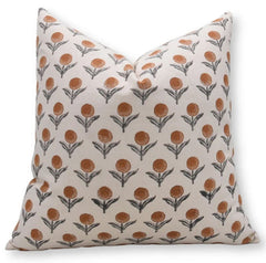 Block Printed Genda Pushap Floral Boho Cover