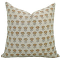 Block Print Linen Farmhouse Pillow Cover - Kohinoor
