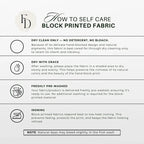 Meraki Printed Thick Linen Pillow Cover