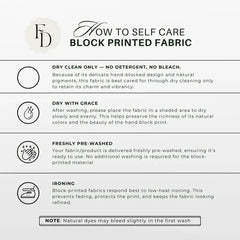 Meraki Printed Thick Linen Pillow Cover