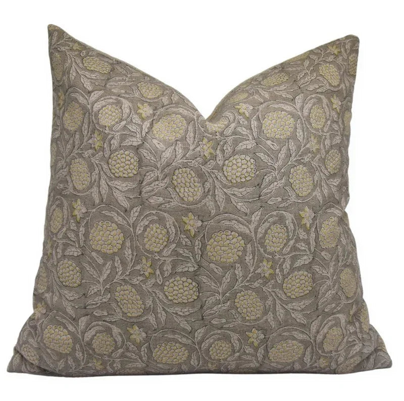 Meraki Printed Thick Linen Pillow Cover