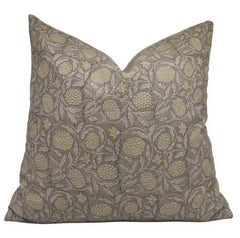 Meraki Printed Thick Linen Pillow Cover