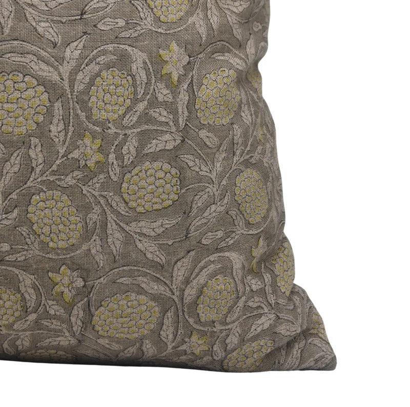 Meraki Printed Thick Linen Pillow Cover