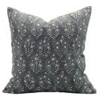 Indian Floral Print Linen Pillow Cover - Neelgagan