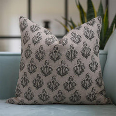 Neelgagan Floral Thick Linen Pillow Case