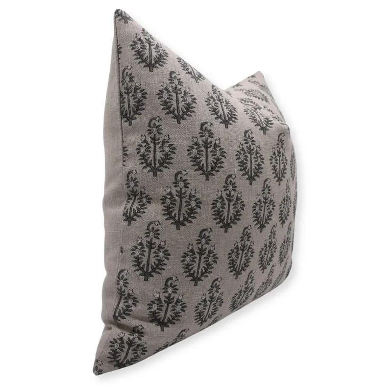 Neelgagan Floral Thick Linen Pillow Case