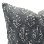 Indian Floral Print Linen Pillow Cover - Neelgagan