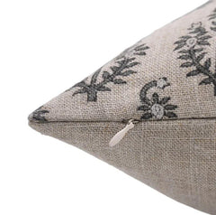 Neelgagan Floral Thick Linen Pillow Case