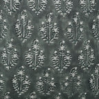 Indian Floral Print Linen Pillow Cover - Neelgagan