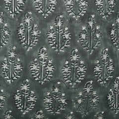Indian Floral Print Linen Pillow Cover - Neelgagan