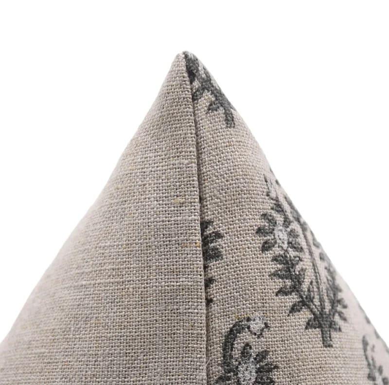 Neelgagan Floral Thick Linen Pillow Case