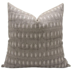Handmade Gray Thick Linen Throw Cover - Omji
