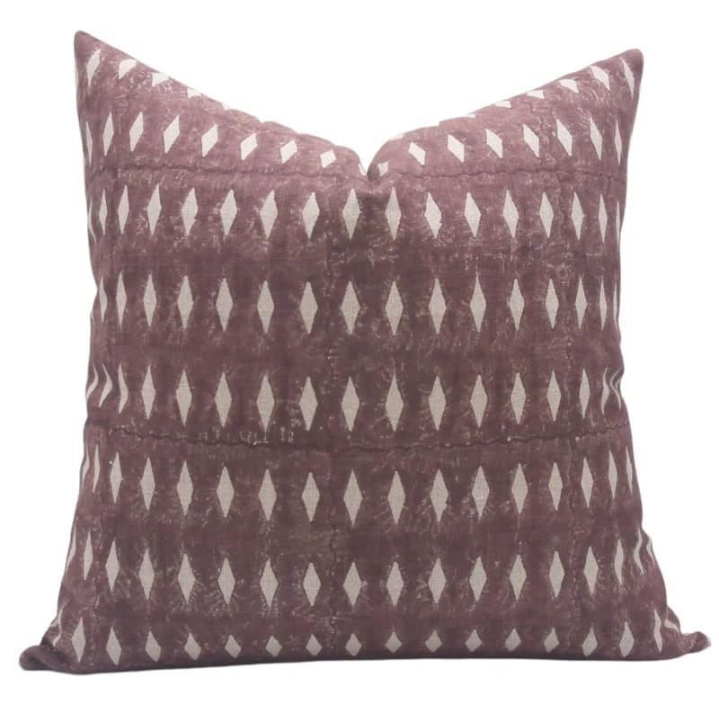 Handmade Brown Linen Pillow Cover - Omji
