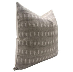 Handmade Gray Thick Linen Throw Cover - Omji