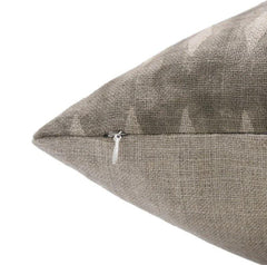 Handmade Gray Thick Linen Throw Cover - Omji