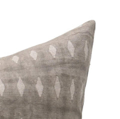 Handmade Gray Thick Linen Throw Cover - Omji