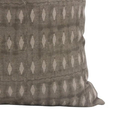 Handmade Gray Thick Linen Throw Cover - Omji