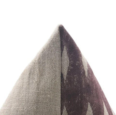Handmade Brown Linen Pillow Cover - Omji